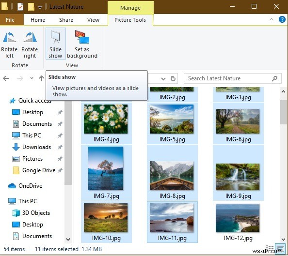Windows 10에서 사진을 슬라이드쇼로 감상하는 방법 완벽 가이드