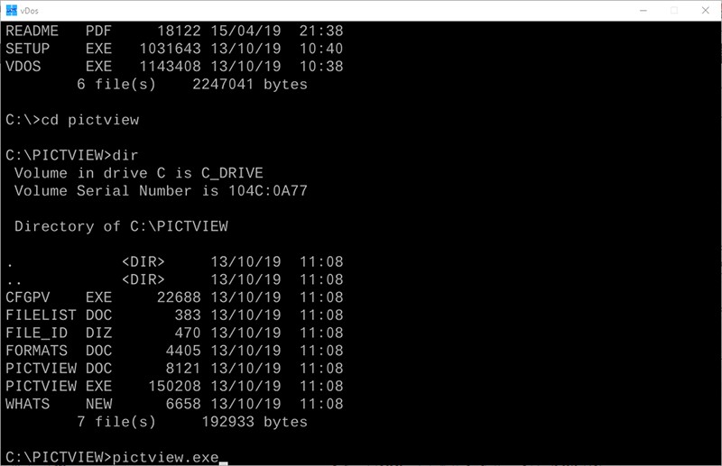vDOS로 Windows 10에서 오래된 DOS 프로그램 실행하는 방법