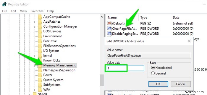 Windows 10 종료 시 pagefile.sys 자동 삭제 설정 방법