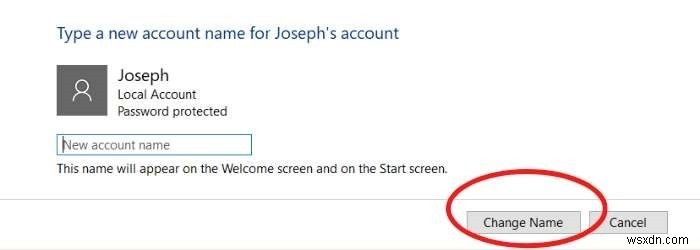 Windows 10에서 표시 이름을 변경하는 방법 총정리