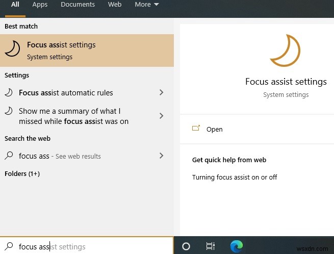 Windows 10 포커스 지원(Focus Assist)으로 알림 제어하는 방법
