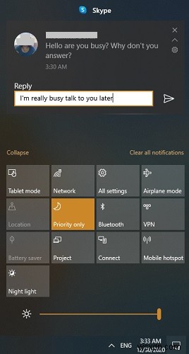 Windows 10 포커스 지원(Focus Assist)으로 알림 제어하는 방법