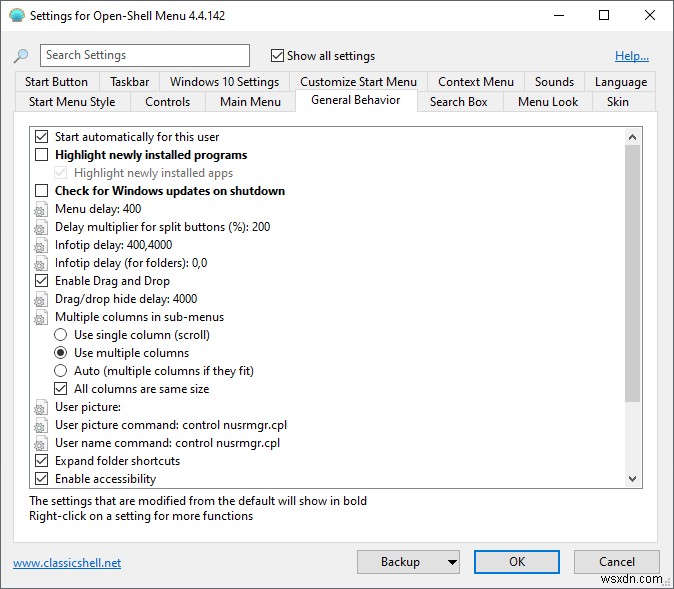 Open-Shell로 Windows 10 시작 메뉴를 자유롭게 꾸미는 방법