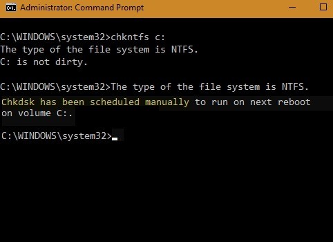 Windows 10에서 예약된 Chkdsk 작업 취소하는 방법 (명령 프롬프트 & 레지스트리)