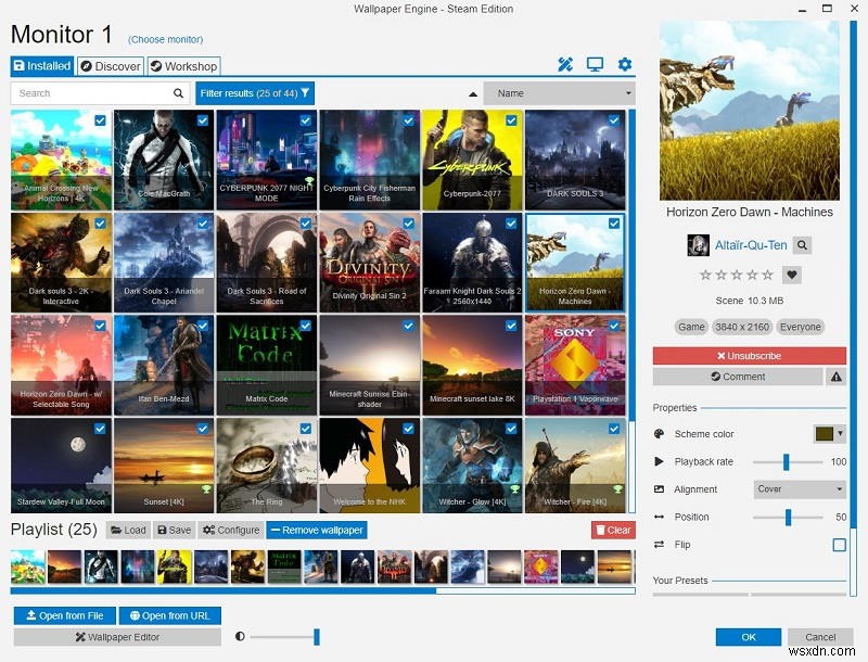 Windows 10에서 애니메이션·라이브 배경화면 설정하는 방법