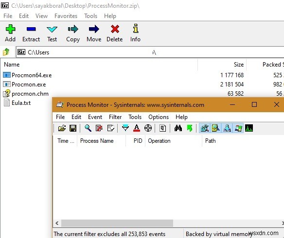 Process Monitor로 Windows 응용 프로그램 오류 진단하고 디버그하는 방법