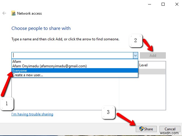 Windows 10에서 LAN 케이블로 두 대의 컴퓨터 연결하고 파일 전송하는 방법