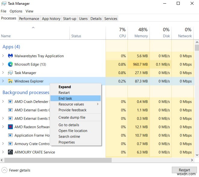 Windows 응용 프로그램이 응답하지 않을 때 해결하는 9가지 방법