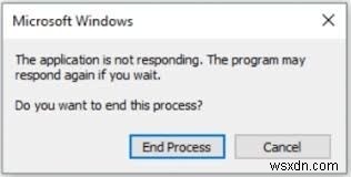 Windows 응용 프로그램이 응답하지 않을 때 해결하는 9가지 방법