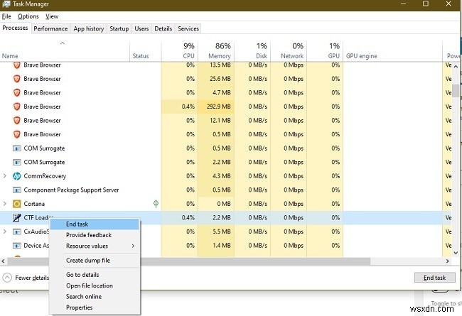 Windows 10 CTF 로더(ctfmon.exe) 오류 해결 방법 총정리