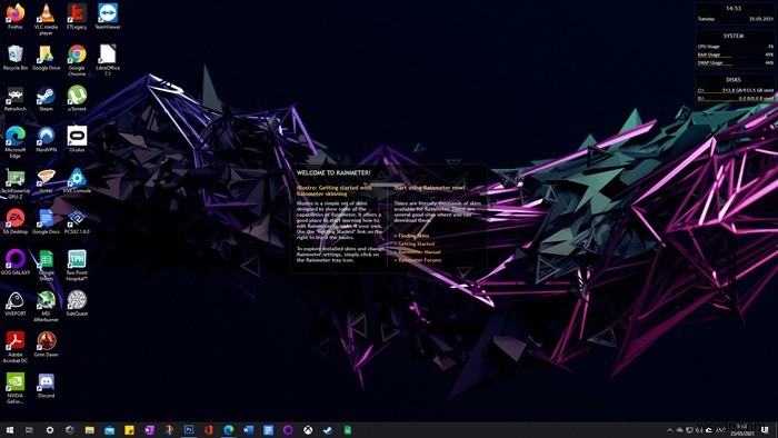 Rainmeter로 Windows 10 데스크탑 완벽하게 커스터마이징하는 방법