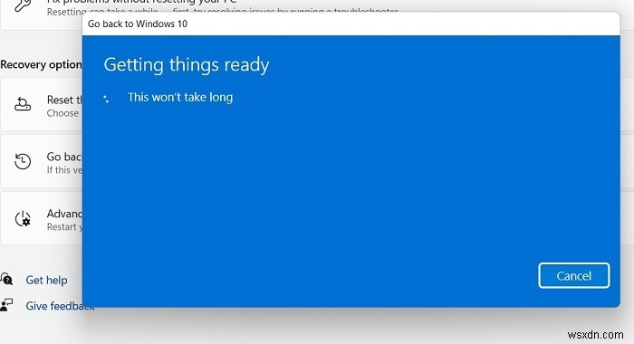 Windows 11에서 Windows 10으로 다운그레이드하는 방법 (완벽 가이드)
