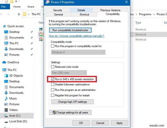 Windows에서 구형 프로그램을 호환 모드로 실행하는 방법