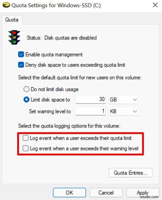 Windows 11에서 사용자 디스크 할당량 설정하는 완벽 가이드