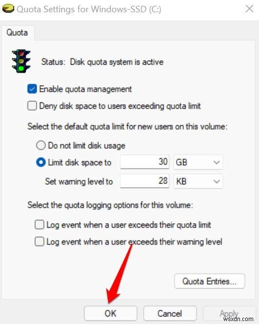Windows 11에서 사용자 디스크 할당량 설정하는 완벽 가이드