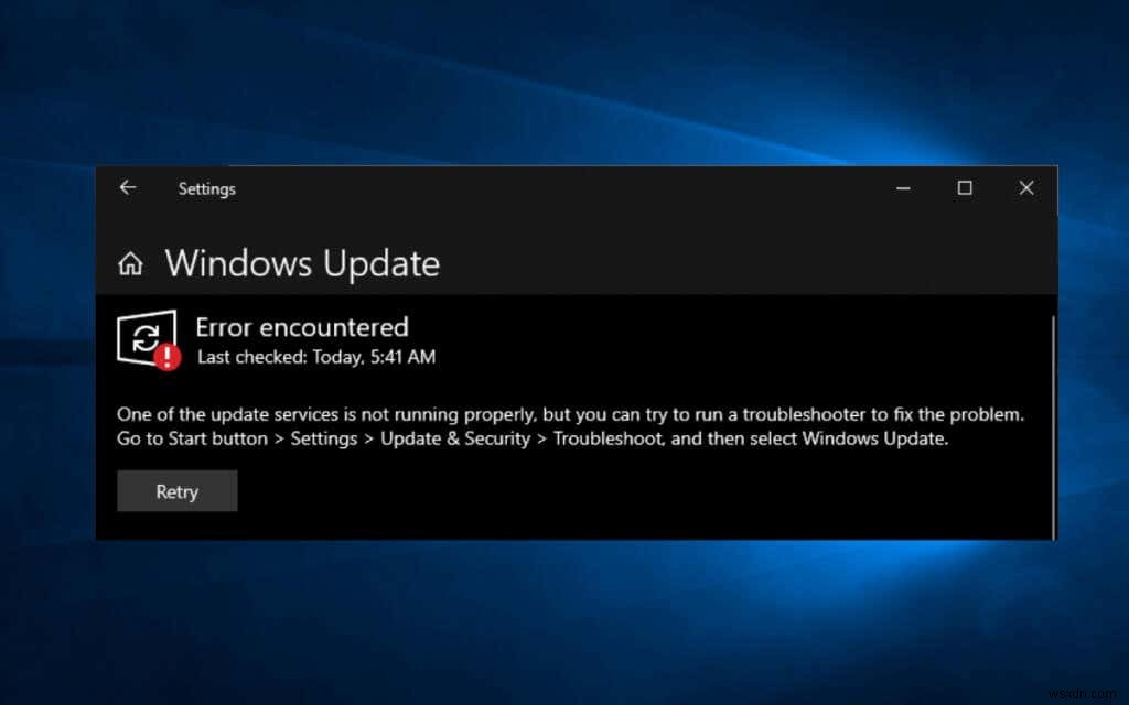 Windows 업데이트 서비스가 실행되지 않을 때 해결하는 완벽 가이드
