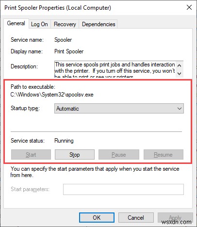 Windows 10에서 인쇄 스풀러가 계속 중지되는 문제 해결 방법