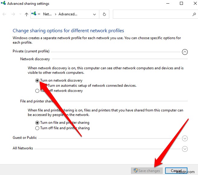 Windows 10에서 공유 폴더에 접근하거나 보이지 않을 때 해결 방법 총정리