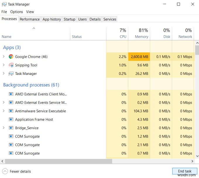 Windows 10에서 프로세스를 종료하는 방법 총정리