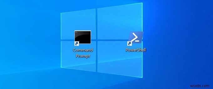윈도우 10에서 명령 프롬프트와 PowerShell 바탕화면·키보드 단축키 설정하는 방법
