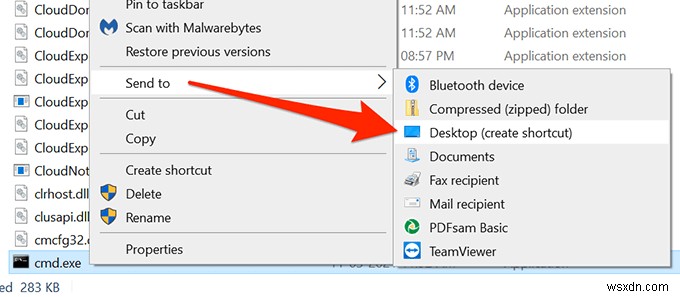 윈도우 10에서 명령 프롬프트와 PowerShell 바탕화면·키보드 단축키 설정하는 방법