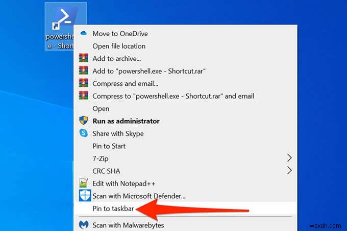 윈도우 10에서 명령 프롬프트와 PowerShell 바탕화면·키보드 단축키 설정하는 방법