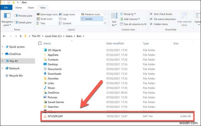 Windows 10의 NTUSER.DAT 파일이란 무엇이며, 삭제해도 될까?