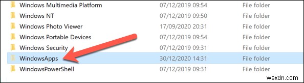 Windows 10에서 숨겨진 WindowsApps 폴더에 접근하는 방법