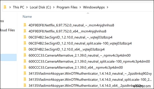 Windows 10에서 숨겨진 WindowsApps 폴더에 접근하는 방법
