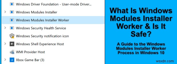 Windows Modules Installer Worker(tiworker.exe)란? 안전성 확인과 높은 CPU 사용률 해결 방법