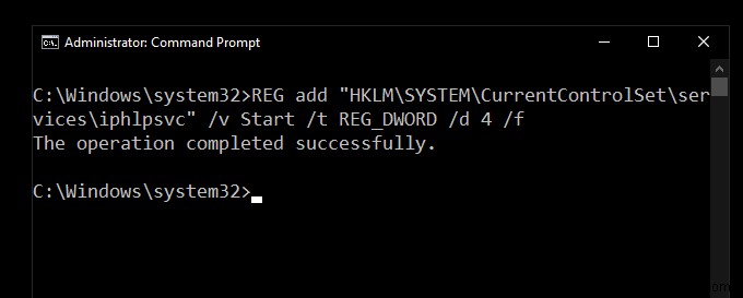 Windows 10의 Iphlpsvc(IP Helper) 서비스란? 안전하게 비활성화하는 방법