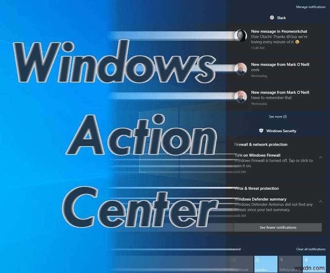 Windows 알림 센터(Action Center) 완벽 가이드 – 위치, 기능, 알림 끄기까지 한 번에