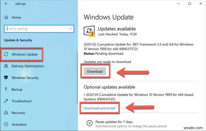 Windows 10에서 SYSTEM_SERVICE_EXCEPTION(시스템 서비스 예외) 블루스크린 오류 해결하는 방법