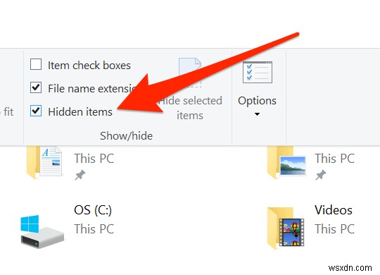 Windows 10 숨겨진 파일 표시 방법 3가지 (파일 탐색기·제어판·레지스트리)