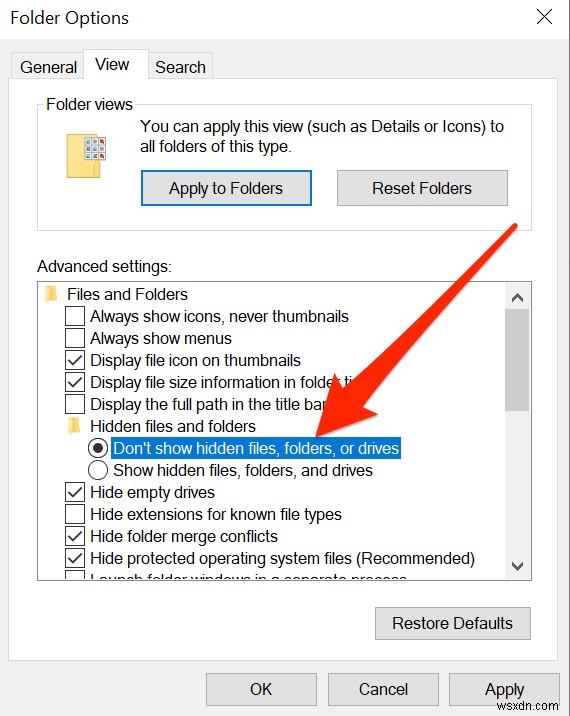 Windows 10 숨겨진 파일 표시 방법 3가지 (파일 탐색기·제어판·레지스트리)