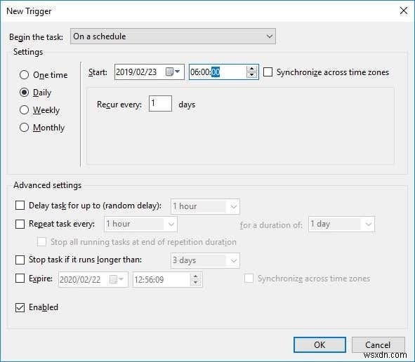 Windows 10 작업 스케줄러로 반복 작업 자동화하기
