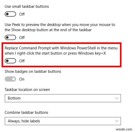 Windows 10에서 명령 프롬프트와 PowerShell을 서로 바꾸는 방법