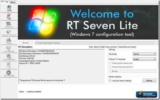 RT 7 Lite로 나만의 Windows 7 사용자 지정 설치 이미지 만들기