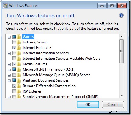 Windows 7에서 마이크로소프트 IIS(인터넷 정보 서비스) 활성화하는 방법