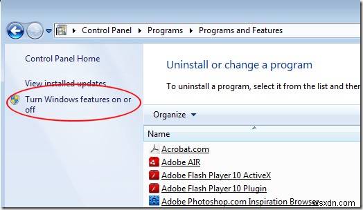 Windows 7에서 마이크로소프트 IIS(인터넷 정보 서비스) 활성화하는 방법