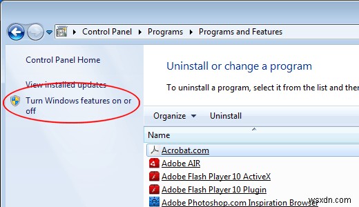Windows 7에서 Windows Media Player 제거하는 방법