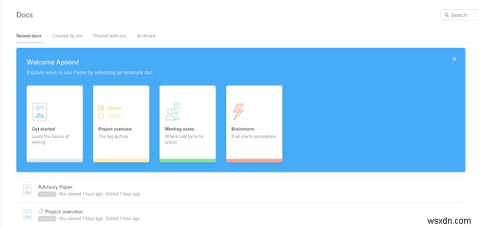 드롭박스 페이퍼(Dropbox Paper)란? 핵심 기능과 경쟁 서비스 완벽 비교