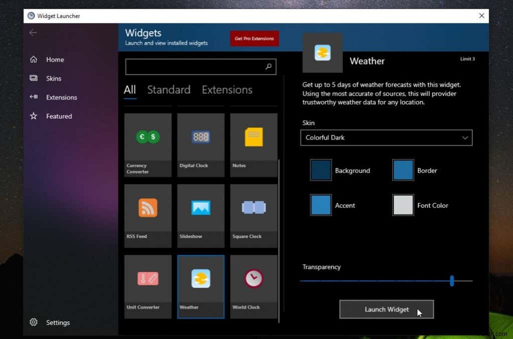 Windows 10/11에서 꼭 써야 할 최고의 날씨 위젯 추천