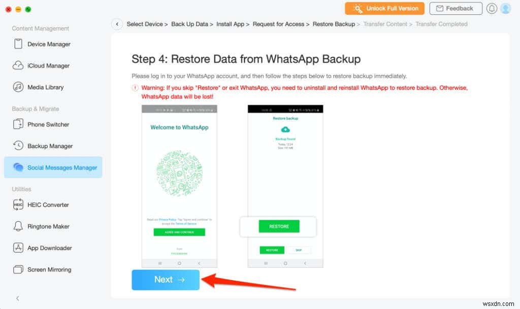 안드로이드에서 아이폰으로 WhatsApp 데이터 전송하는 방법 (AnyTrans & iCareFone)