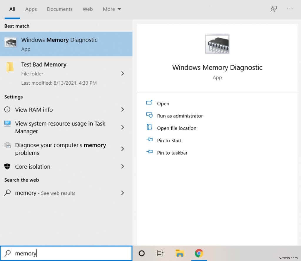 Windows에서 RAM(메모리) 불량 테스트하는 방법 완벽 가이드