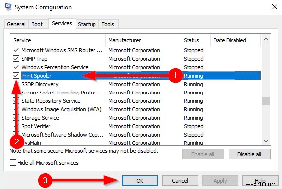 Windows 10에서 인쇄 스풀러(Print Spooler) 서비스를 비활성화하는 방법
