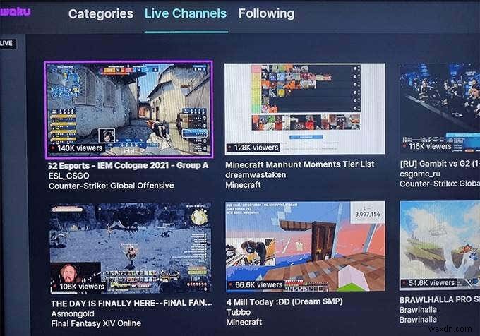 로쿠(Roku)에서 트위치(Twitch) 시청하는 방법 총정리