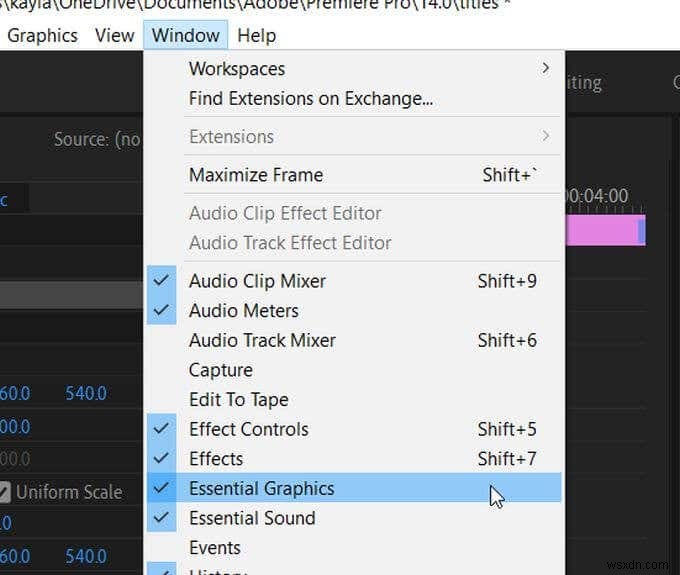 Adobe Premiere Pro에서 타이틀 그래픽 만드는 방법 완벽 가이드