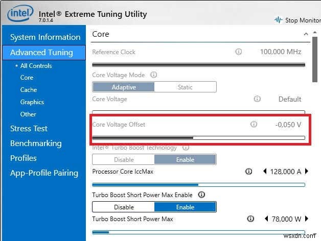 Windows 10에서 CPU 언더볼팅하는 방법: 발열 줄이고 배터리 수명 늘리기