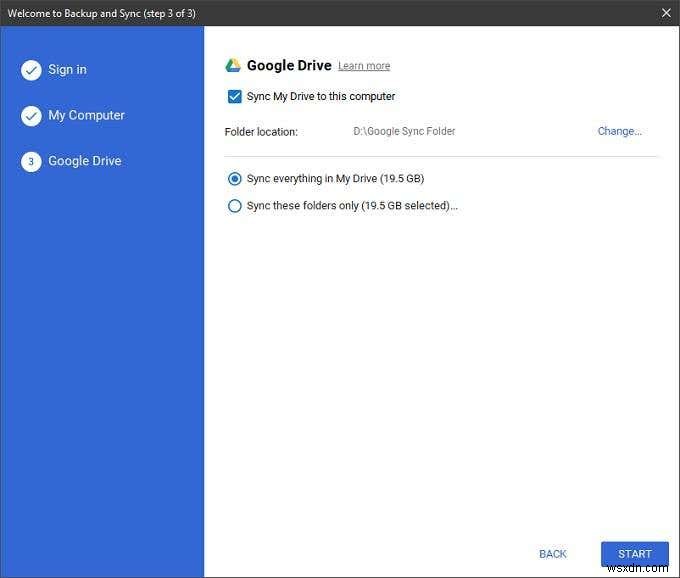 구글 백업 및 동기화(Google Backup and Sync)로 하드 드라이브 전체 백업하는 방법